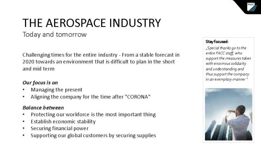 FACC - the aerospace industry (24.04.2020) 
