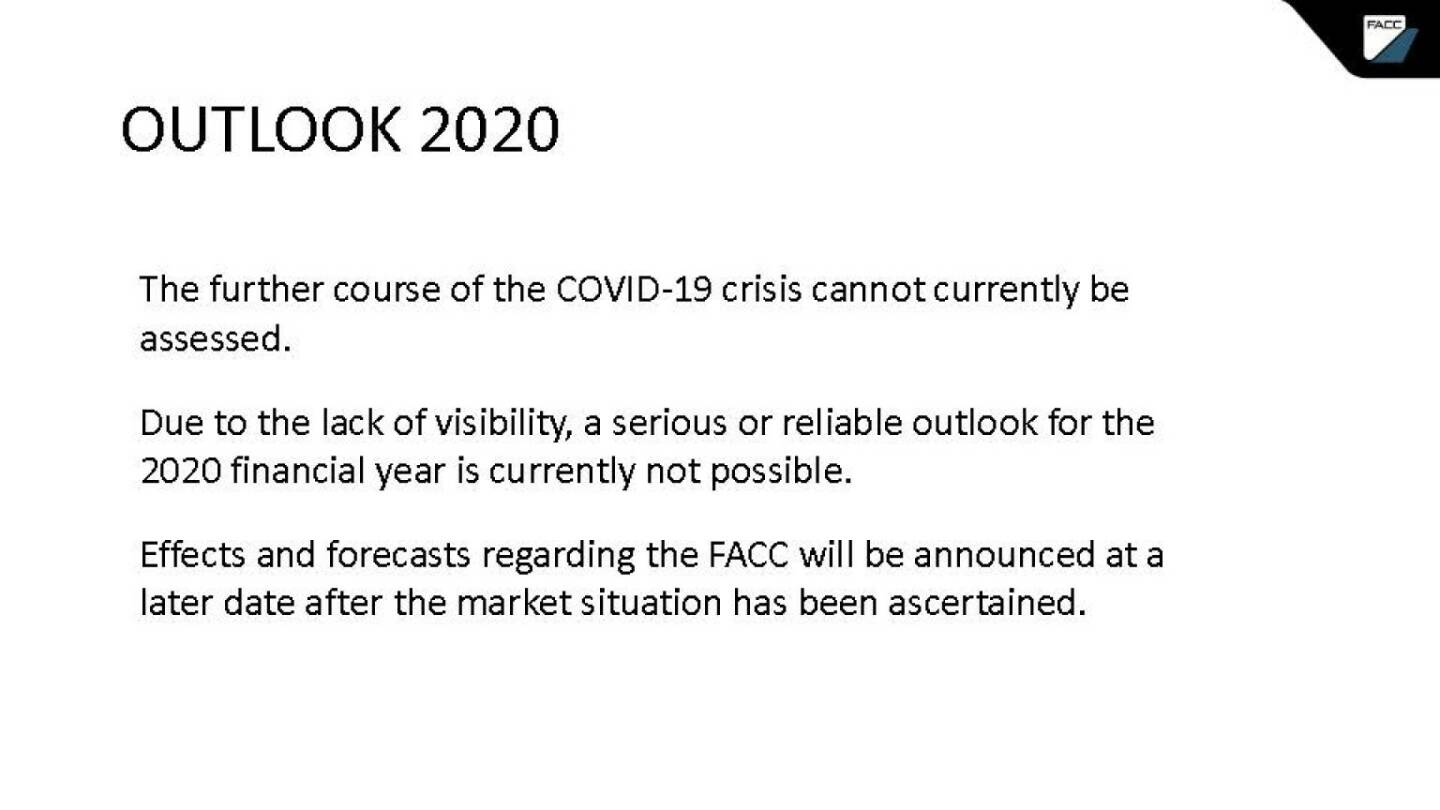 FACC - Outlook 2020