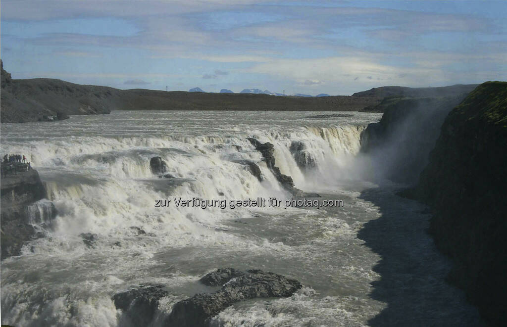 Gulfoss, Wasserfall  -  Island, © Gabriele Hartweger (15.07.2013) 