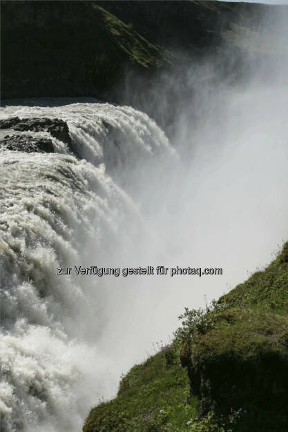 Gulfoss, Wasserfall  -  Island, © Gabriele Hartweger (15.07.2013) 