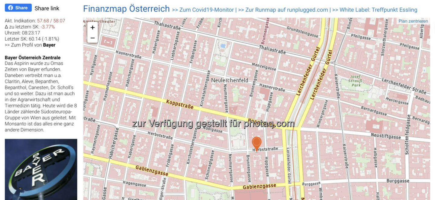 Bayer Österreich Zentrale auf http://www.boere-social.com/finanzmap