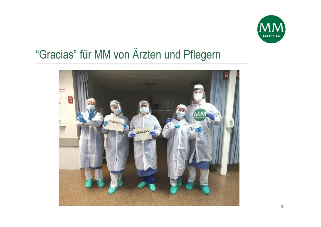 Mayr-Melnhof - “Gracias” für MM von Ärzten und Pflegern (05.05.2020) 