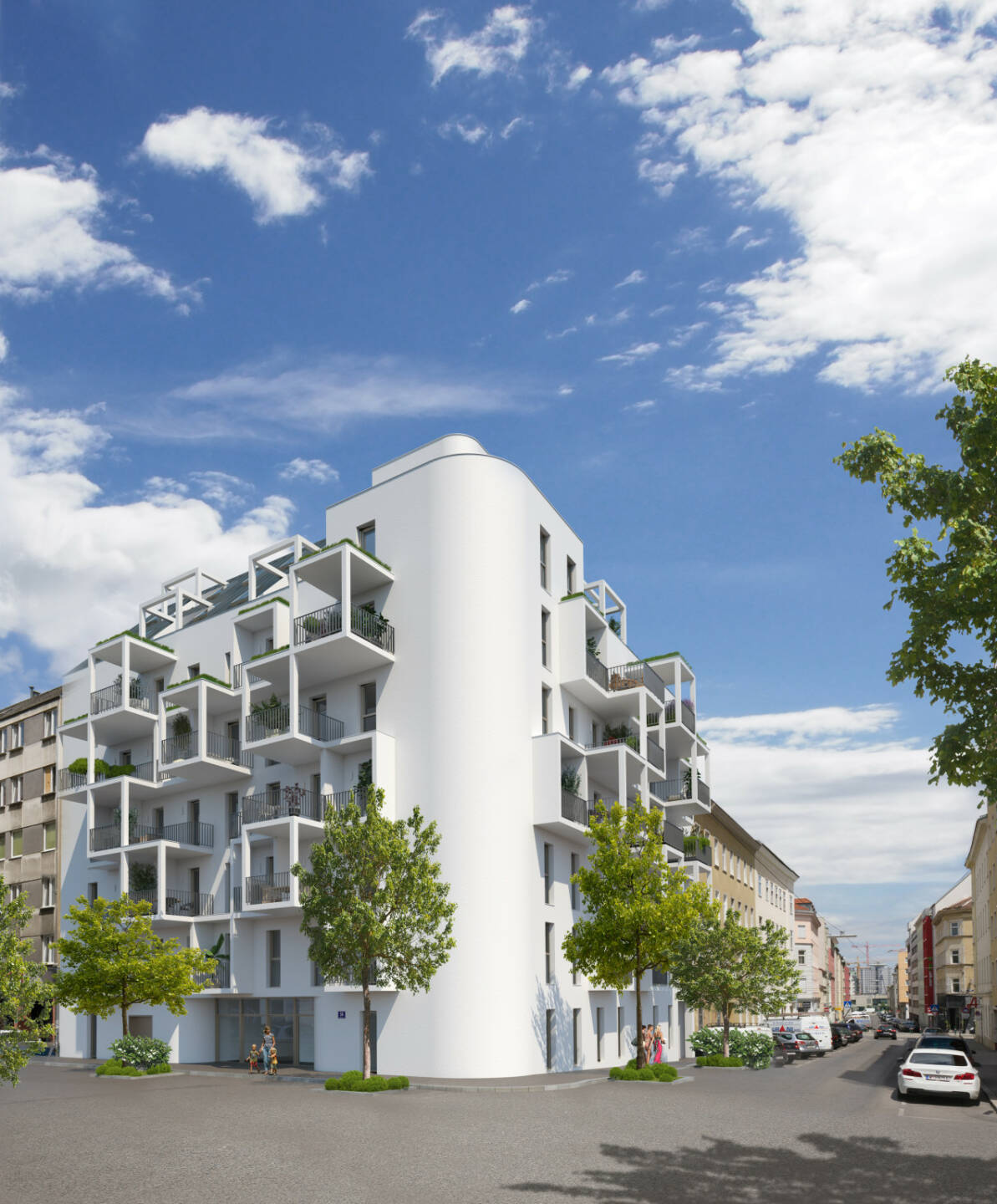 Wohnbauprojekt „Buchengasse“ in Wien-Favoriten erfolgreich platziert, Investoren des Wohnbauprojekts „Buchengasse“ profitieren von sämtlichen Vorteilen des Bauherrenmodells. Baustart ist noch in diesem Jahr, die Fertigstellung ist für 2022 geplant. Credit: IFA AG