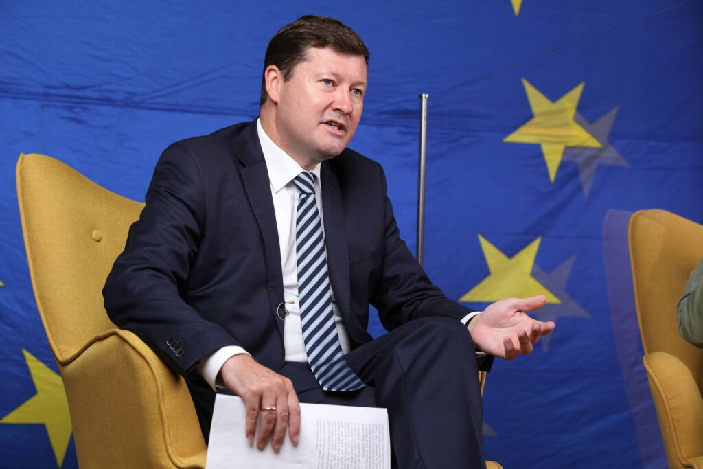 Martin Selmayr (Leiter der Vertretung der Europäischen Kommission in Österreich): Um Corona-Krise zu überwinden, muss Europa jetzt klotzen, nicht kleckern - Credit: Vertretung der Europäischen Kommission/APA-Fotoservice/Schedl, © Aussender (25.05.2020) 