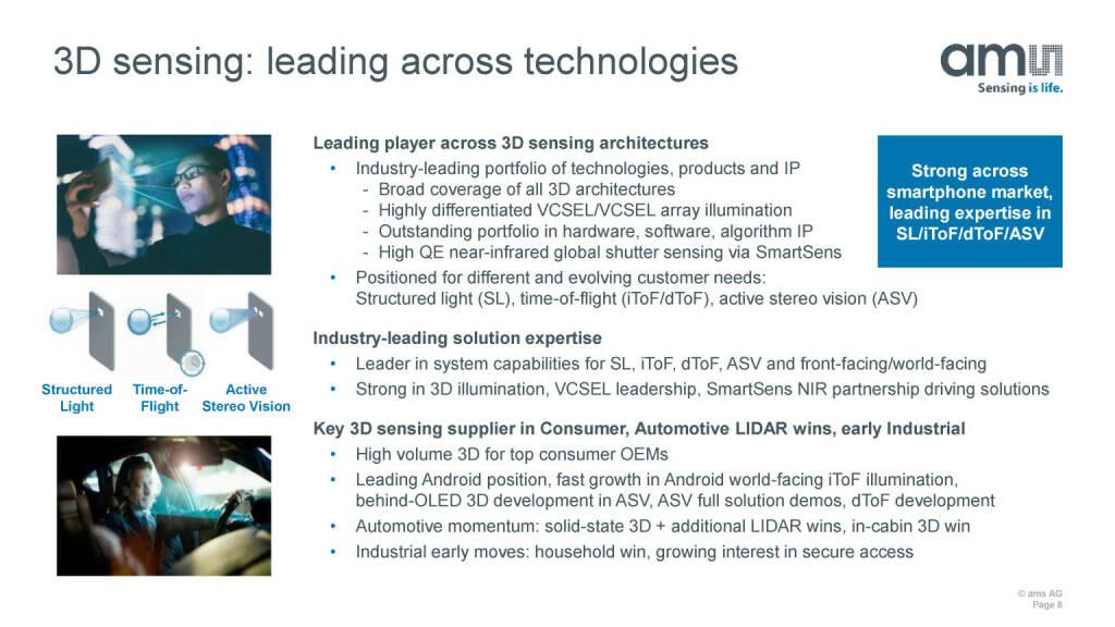 ams - 3D sensing: leading across technologies (27.05.2020) 