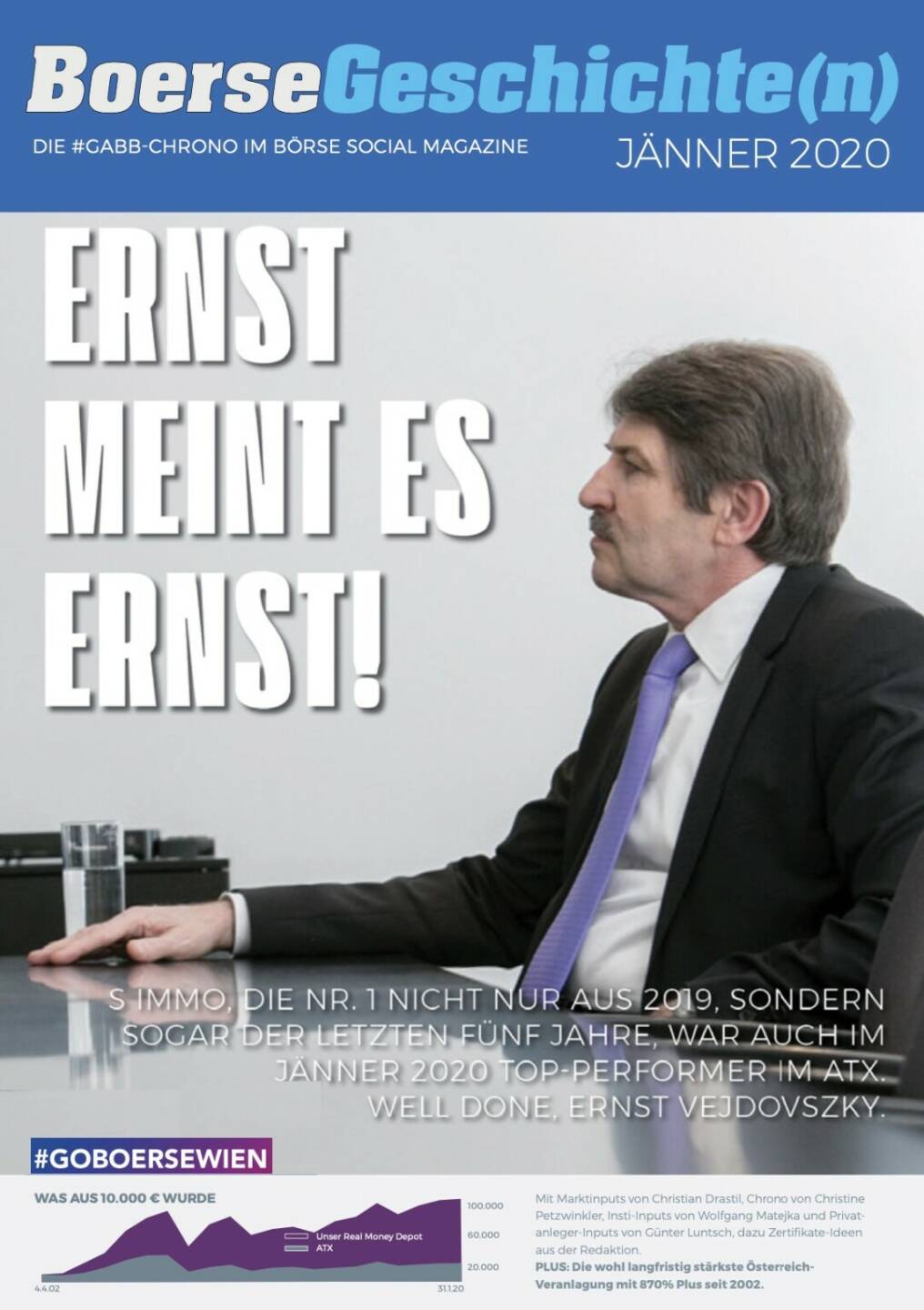 Börsegeschichte(n) Jänner 2020 - Ernst meint es ernst! S Immo