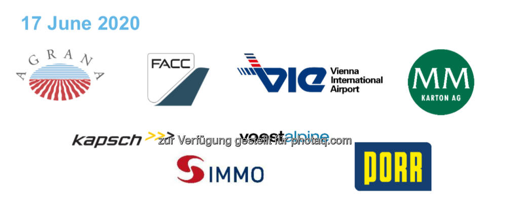 AGRANA Beteiligungs AG FACC AGFlughafen Wien AG Kapsch TrafficCom AG Mayr-Melnhof Karton AG PORR AG S IMMO AG Voestalpine AG  (17.06.2020) 