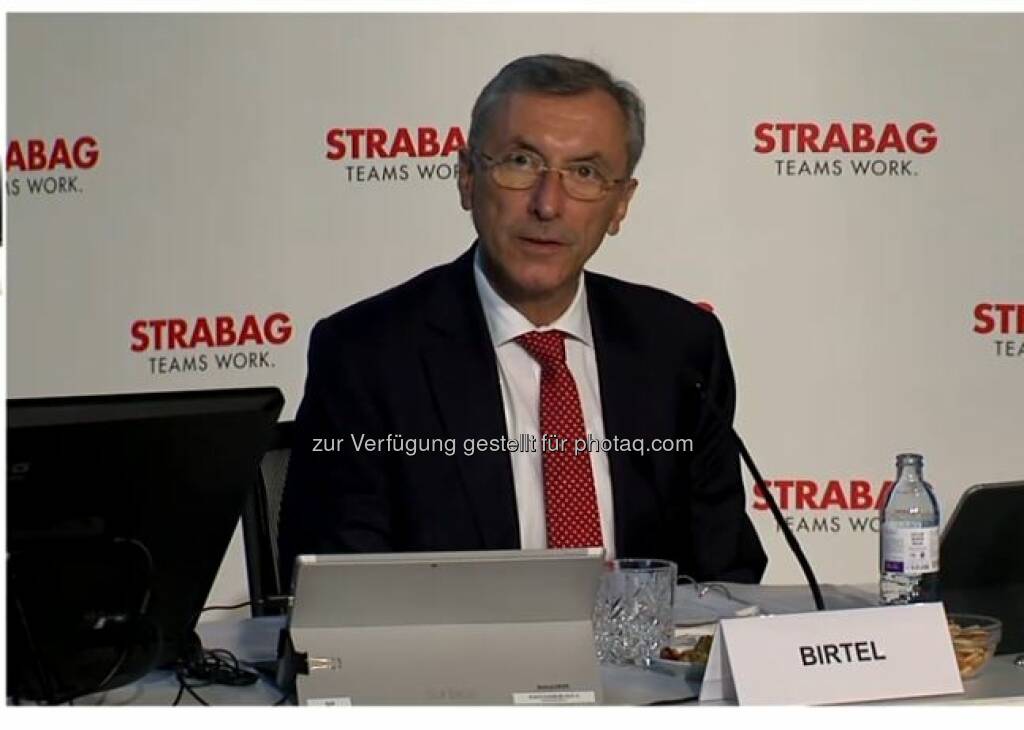 CEO Thomas Birtel, Strabag-HV am 19.6.20 (19.06.2020) 