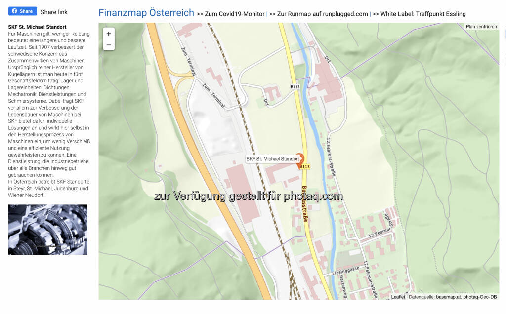 SKF St. Michael Standort unter http://www.boerse-social.com/finanzmap (07.07.2020) 