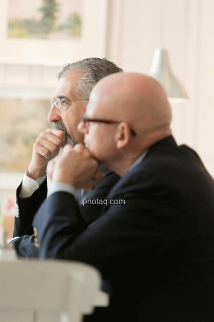 Bradford Cooke (CEO Endeavour Silver), Hugh D. Clarke (Vice President Endeavour Silver), © Martina Draper (15.12.2012) 