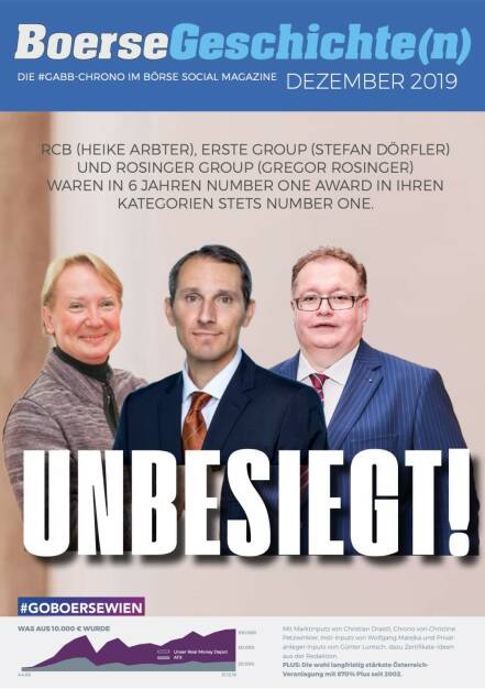 Börsegeschichte(n) Dezember 2019 - Unbesiegt - RCB, Erste und Rosinger Group (29.07.2020) 