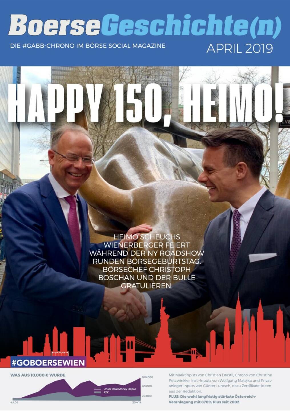 Börsegeschichte(n) April 2019 - Happy 150, Heimo!