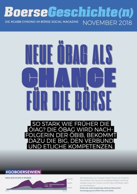 Börsegeschichte(n) November 2018 - Neue ÖBAG als Chance für die Börse (11.08.2020) 