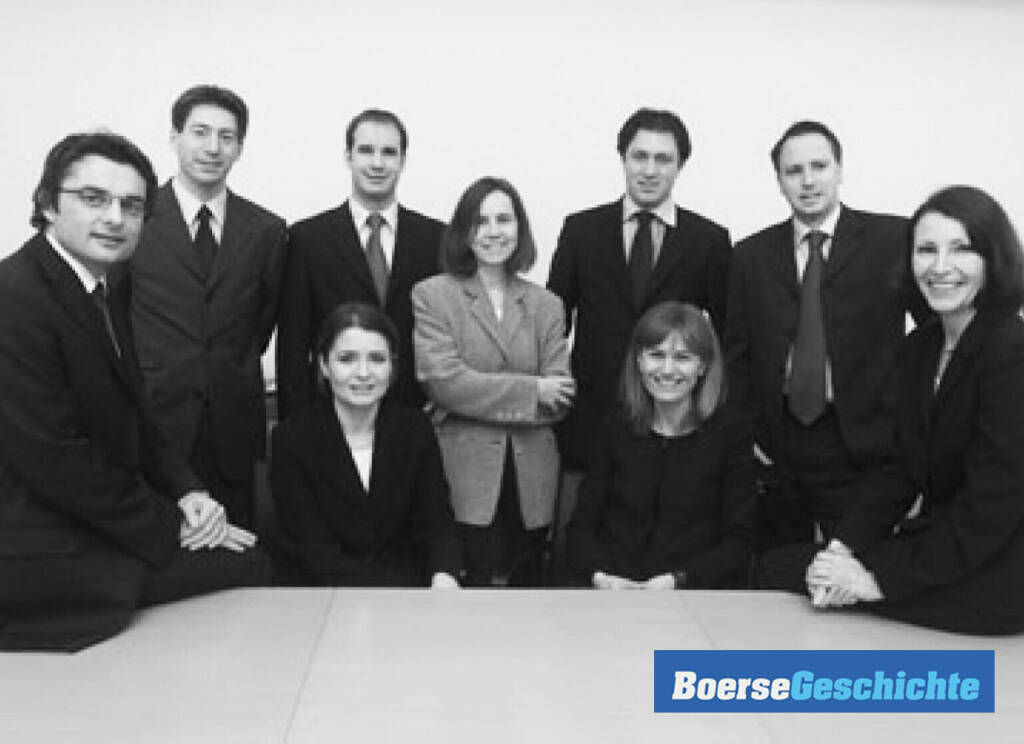 #boersegeschichte 2003. Raiffeisen Analysten siegen beim AnalystAward.- Alfred Steininger, Reinhard Ebenauer, Claudia Vince-Bsteh, Tobias Winter, Sonja Kaltenbacher, Mark Kerekes, Birgit Kuras, Stefan Maxian, Klara Szekffy (25.08.2020) 