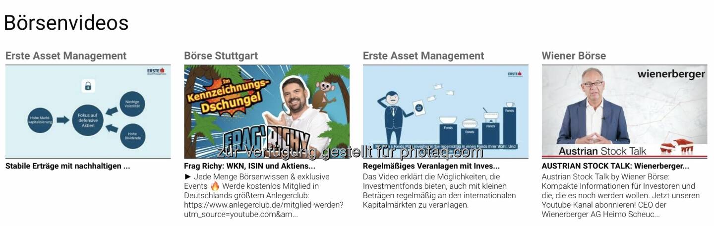 Neu auf boersenvideo.at 
