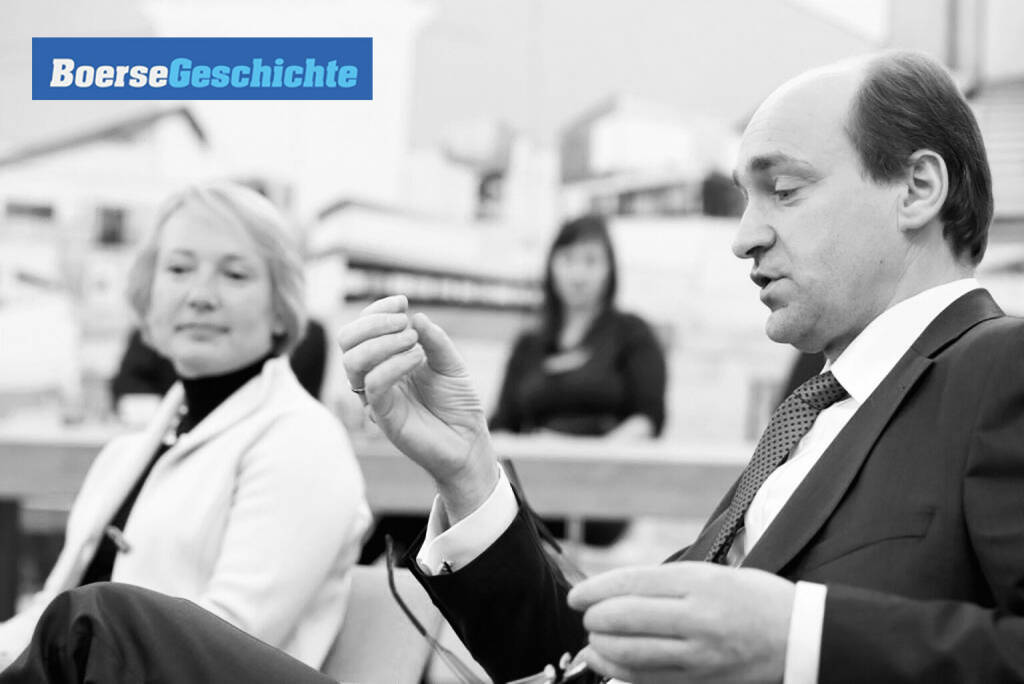 #boersegechichte 2012: Heike Arbter (RCB) und Ernst Huber (direktanlage.at) bei einem Cafe BG (10.09.2020) 