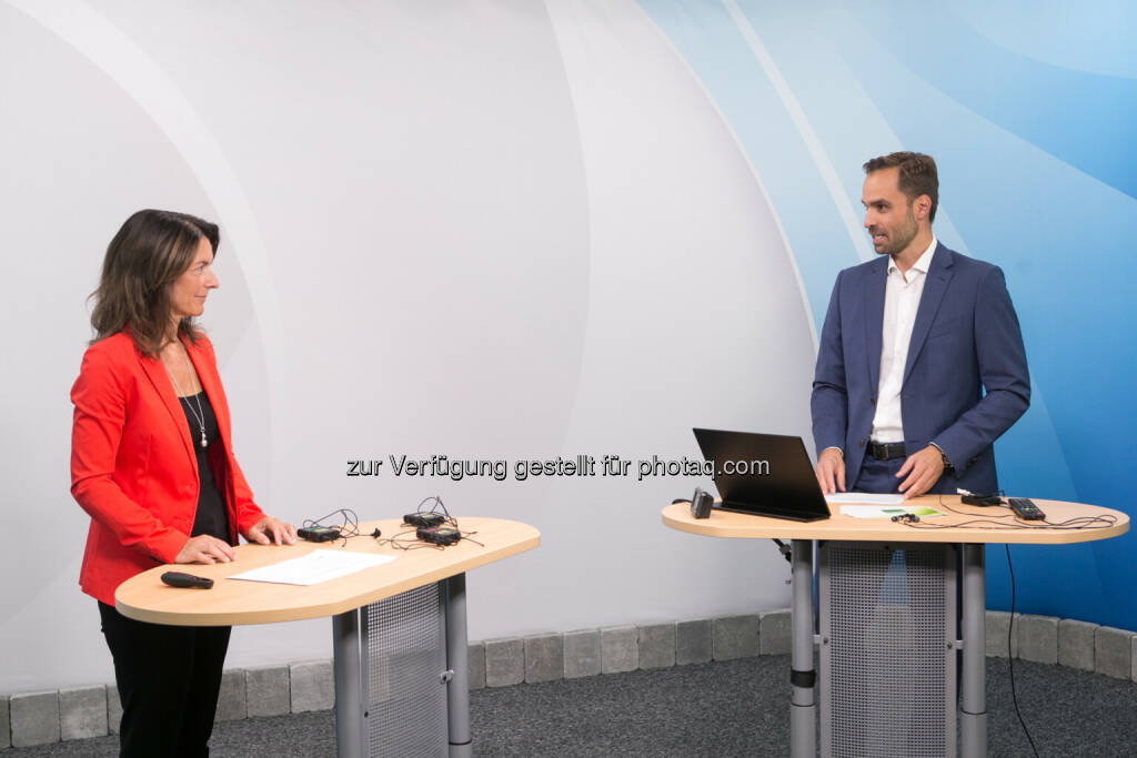 Gudrun Egger (Erste Group), Philipp Arnold (RCB), © Martina Draper/ZFA (22.09.2020) 