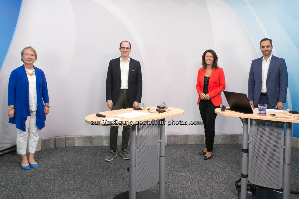 Heiker Arbter (RCB), Nikolaus Jilch (Agenda Austria), Gudrun Egger (Erste Group), Philipp Arnold (RCB), © Martina Draper/ZFA (22.09.2020) 