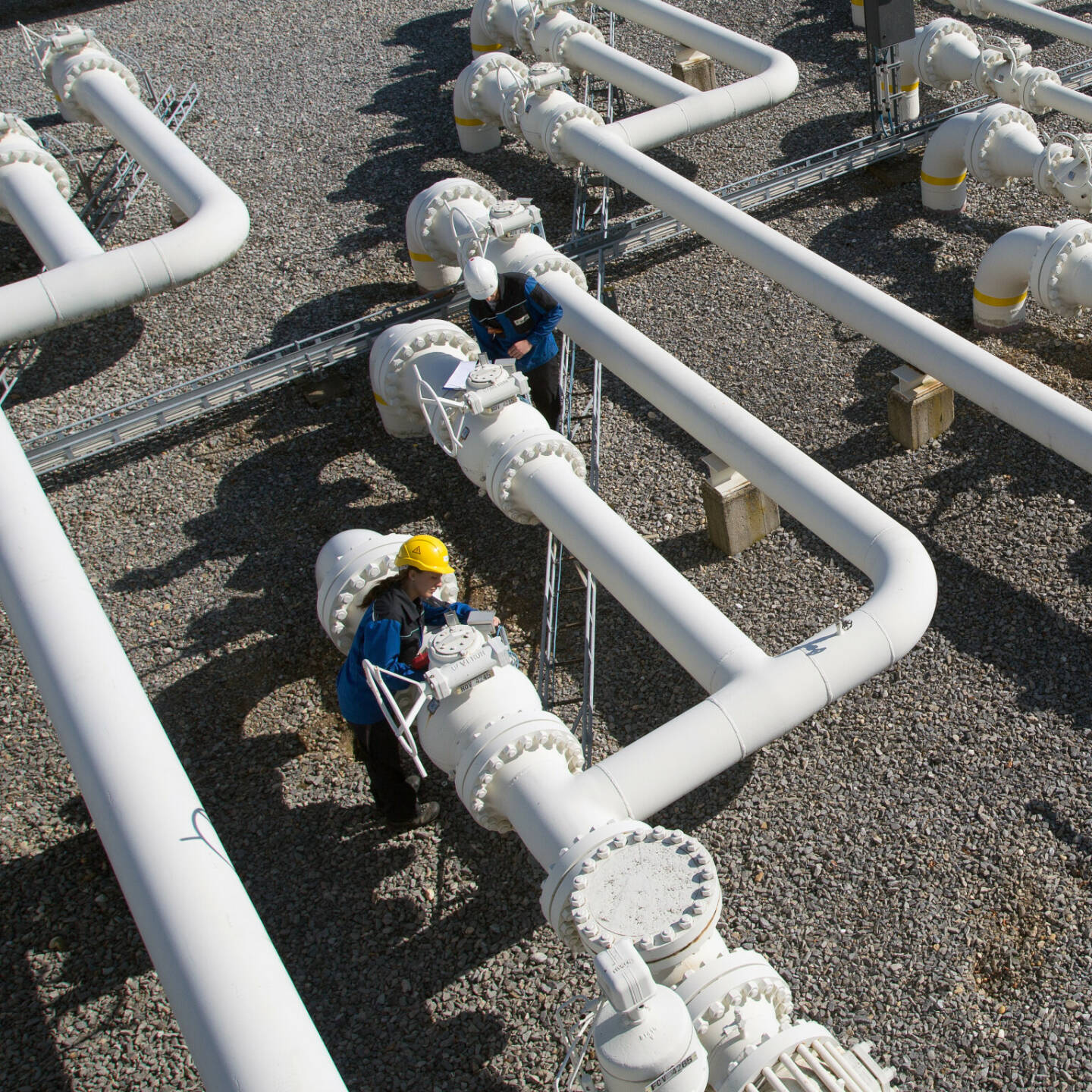 Verbund übernimmt Gas Connect-Anteil von OMV, im Bild: Leitungsknoten in Baumgarten, Credit: Gas Connect 