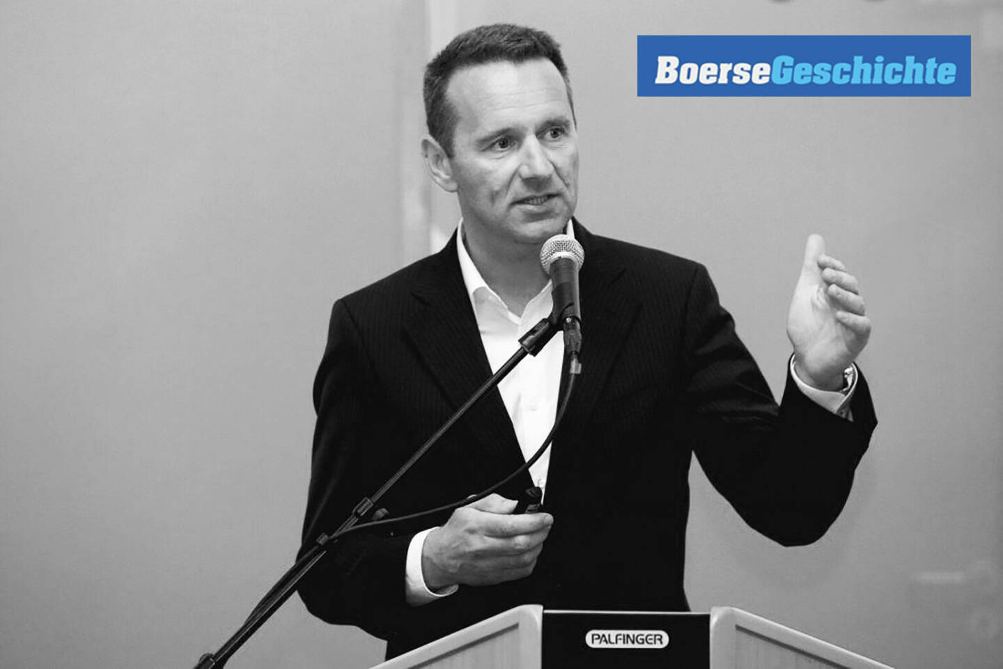 #boersegeschichte 2011: Palfinger-CEO Herbert Ortner bei einem Privatanlegerevent