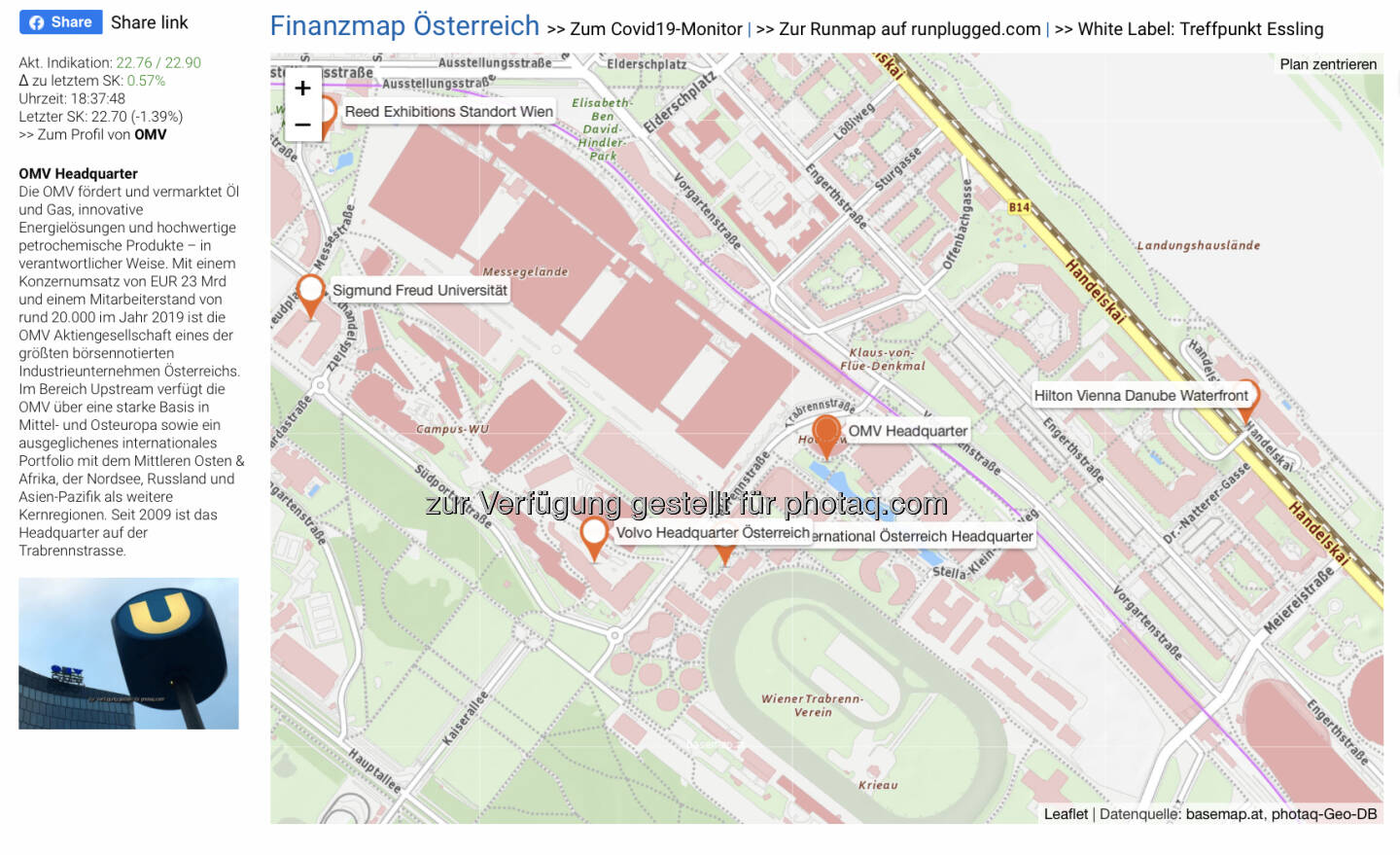 OMV Headquarter auf http://www.boerse-social.com/finanzmap
