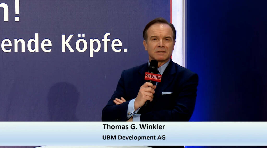 Gewinn-Messe 2020 digital: UBM-Vorstand Thomas G. Winkler (22.10.2020) 