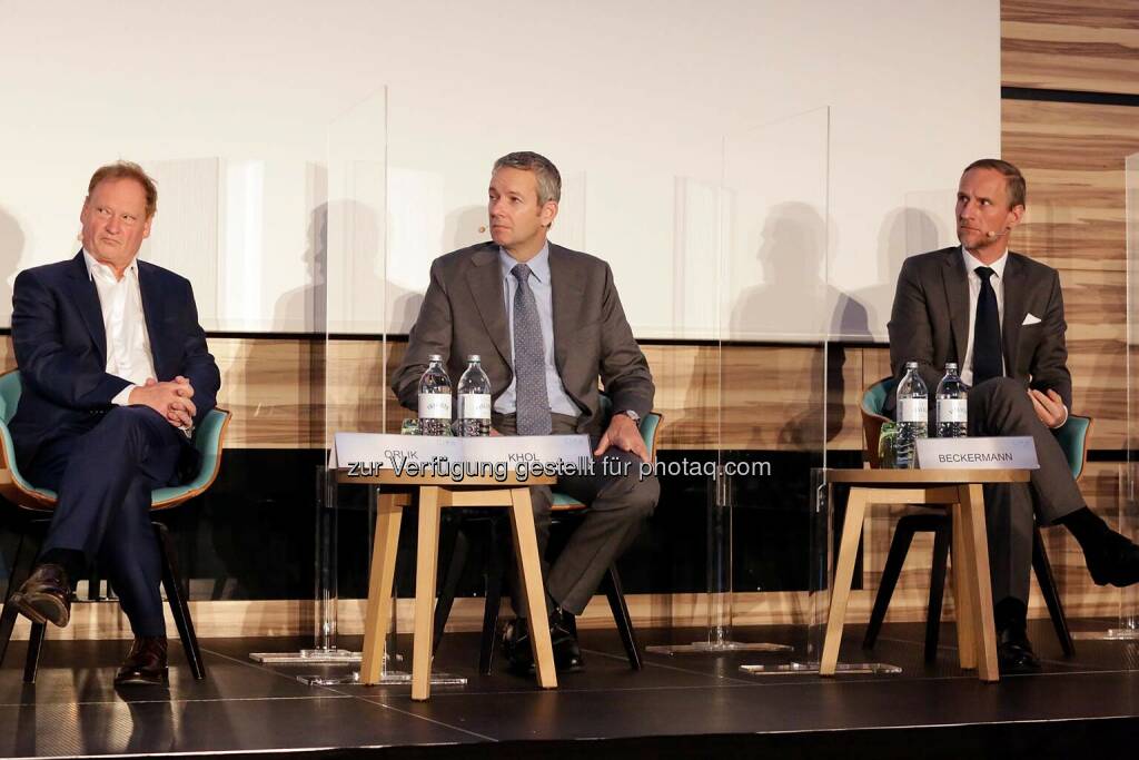 Bernhard Orlik (Link Market Services), Florian Khol (Binder Grösswang), Florian Beckermann (IVA), © CIRA/APA-Fotoservice/Bargad Fotograf/in: Nadine Bargad (02.11.2020) 