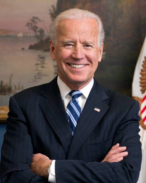 Official portrait of Vice President Joe Biden in his West Wing Office at the White House, Jan. 10, 2013. (Official White House Photo by David Lienemann) https://commons.wikimedia.org/wiki/File:Joe_Biden_official_portrait_2013_cropped.jpg, © <a href=
