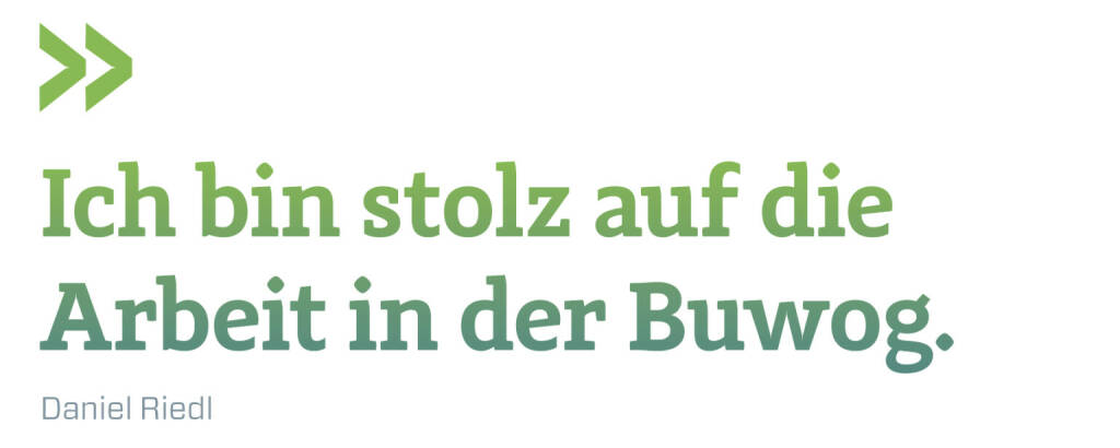 Ich bin stolz auf die Arbeit in der Buwog. 
Daniel Riedl (15.11.2020) 