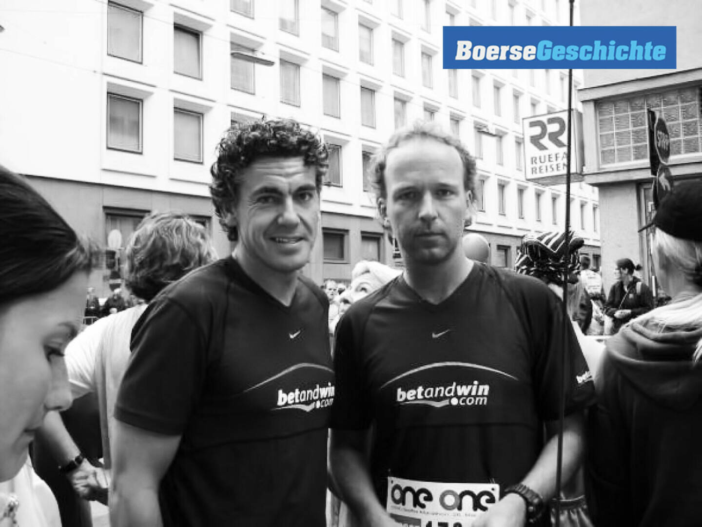 #boersegeschichte 2000: Michael Tojner und Christian Drastil beim Vienna City Marathon für betandwin.com