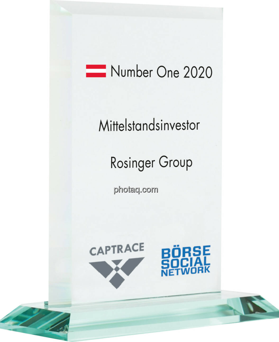 Number One Awards 2020 - Mittelstandsinvestor Rosinger Group