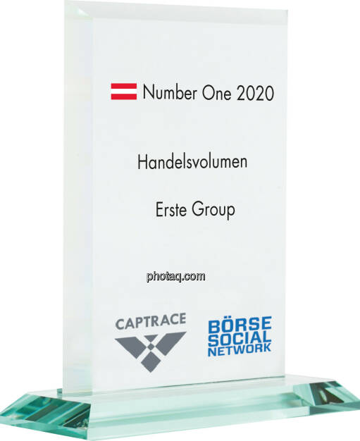 Number One Awards 2020 - Handelsvolumen Erste Group, © photaq (05.02.2021) 