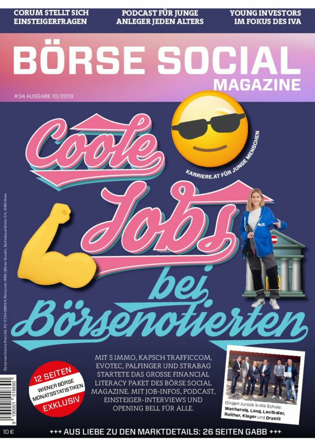 Magazine #34 - Oktober 2019: Coole Jobs bei Börsenotierten mit einer begleitenden Roadshow, die diesmal nicht von IR- sondern von HR-Experten bestritten wurde