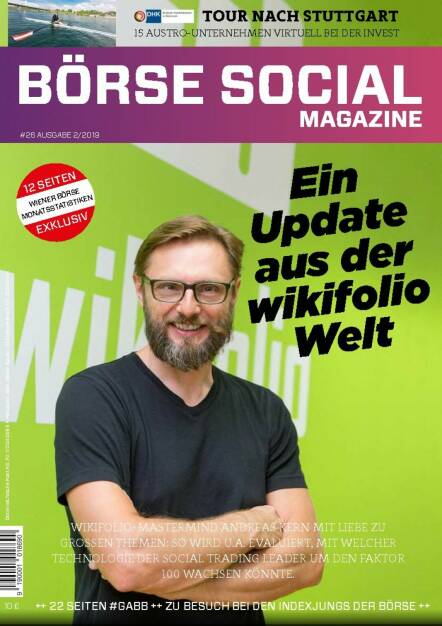 Magazine #26 - Februar 2019: Andreas Kern machte wikifolio zu einem europaweit führenden Player im Social Trading  (19.02.2021) 