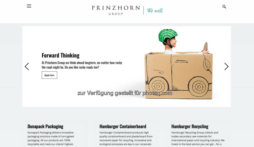 Prinzhorn (Bild: Screenshot Homepage Prinzhorn Februar 2021) (27.02.2021) 