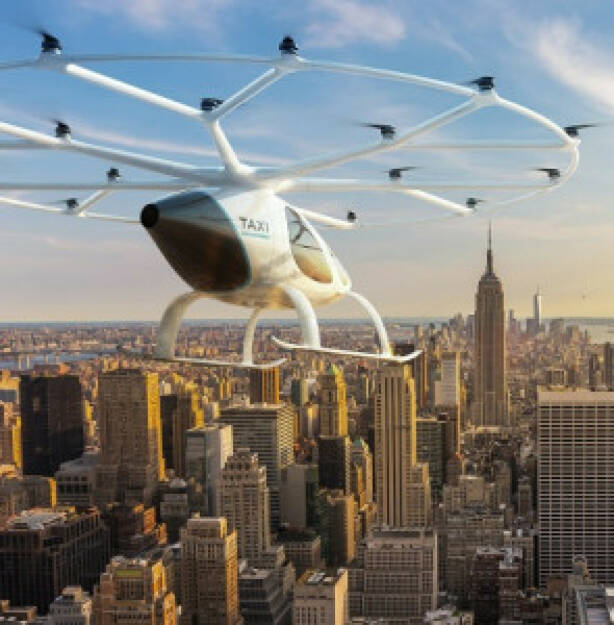 Start-up Volocopter sammelt 200 Mio. Euro bei Investoren ein; Entwickler von elektrischen Lufttaxis hofft auf kommerzielle Stadflüge bereits in zwei Jahren; Bild: volocopter.com/de (03.03.2021) 
