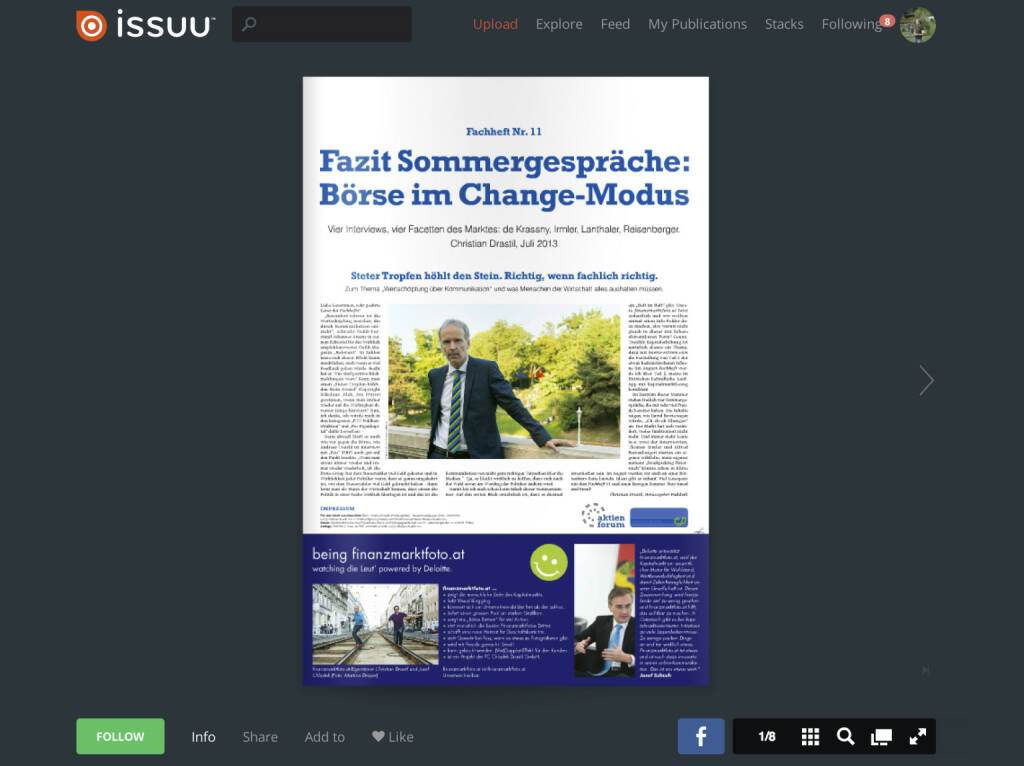 Seite 1 - Editorial von Christian Drastil - Download http://www.christian-drastil.com/fachheft11 (01.08.2013) 