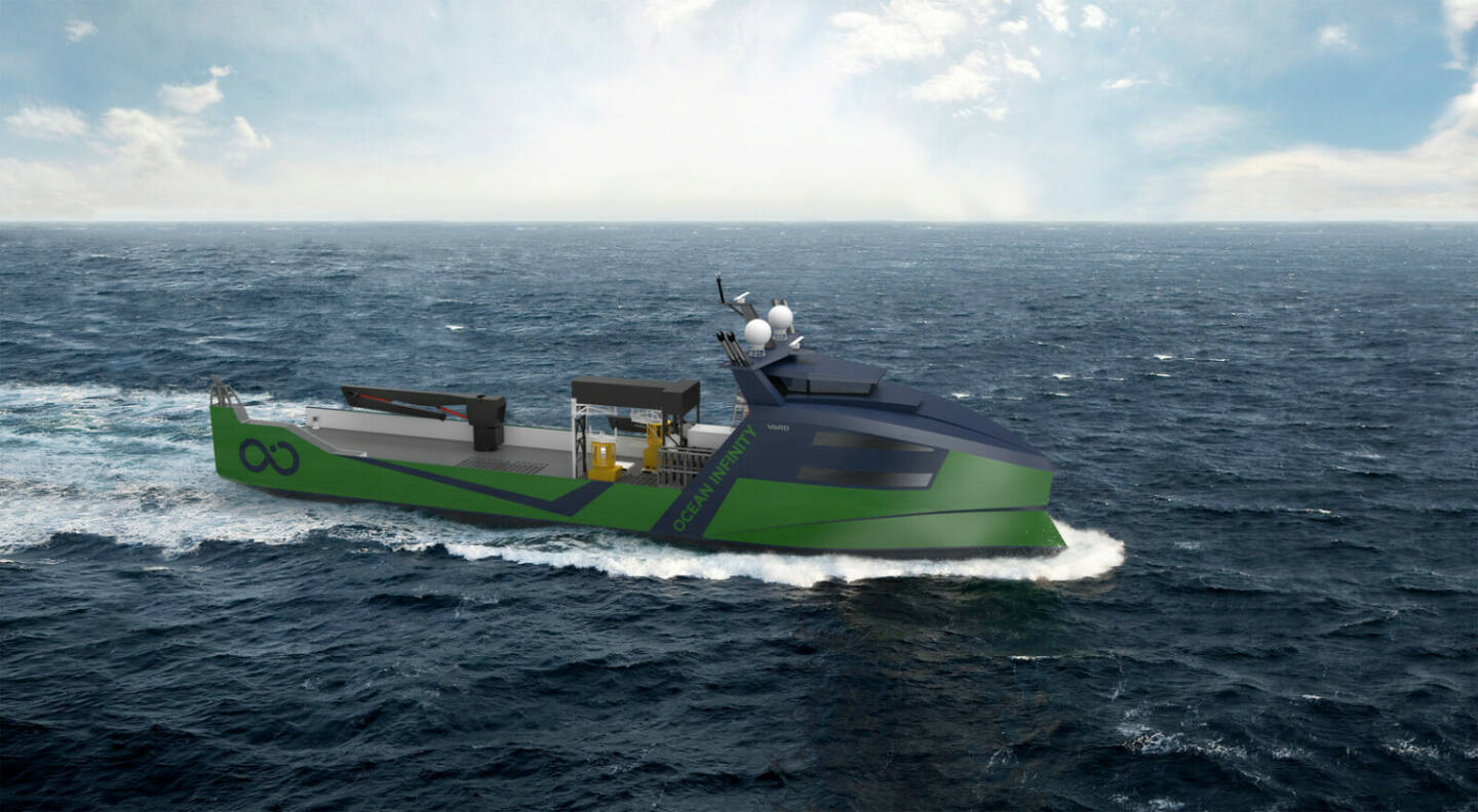 Palfinger rüstet Roboterschiffe aus, Marine Robotic Vessel for Ocean Infinity | © VARD Group