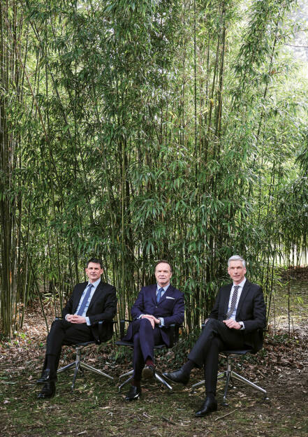 UBM-Vorstand: v.li Patric Thate (CFO), Thomas G. Winkler (CEO), Martin Löcker (COO) Quelle: UBM, © Aussender (22.04.2021) 