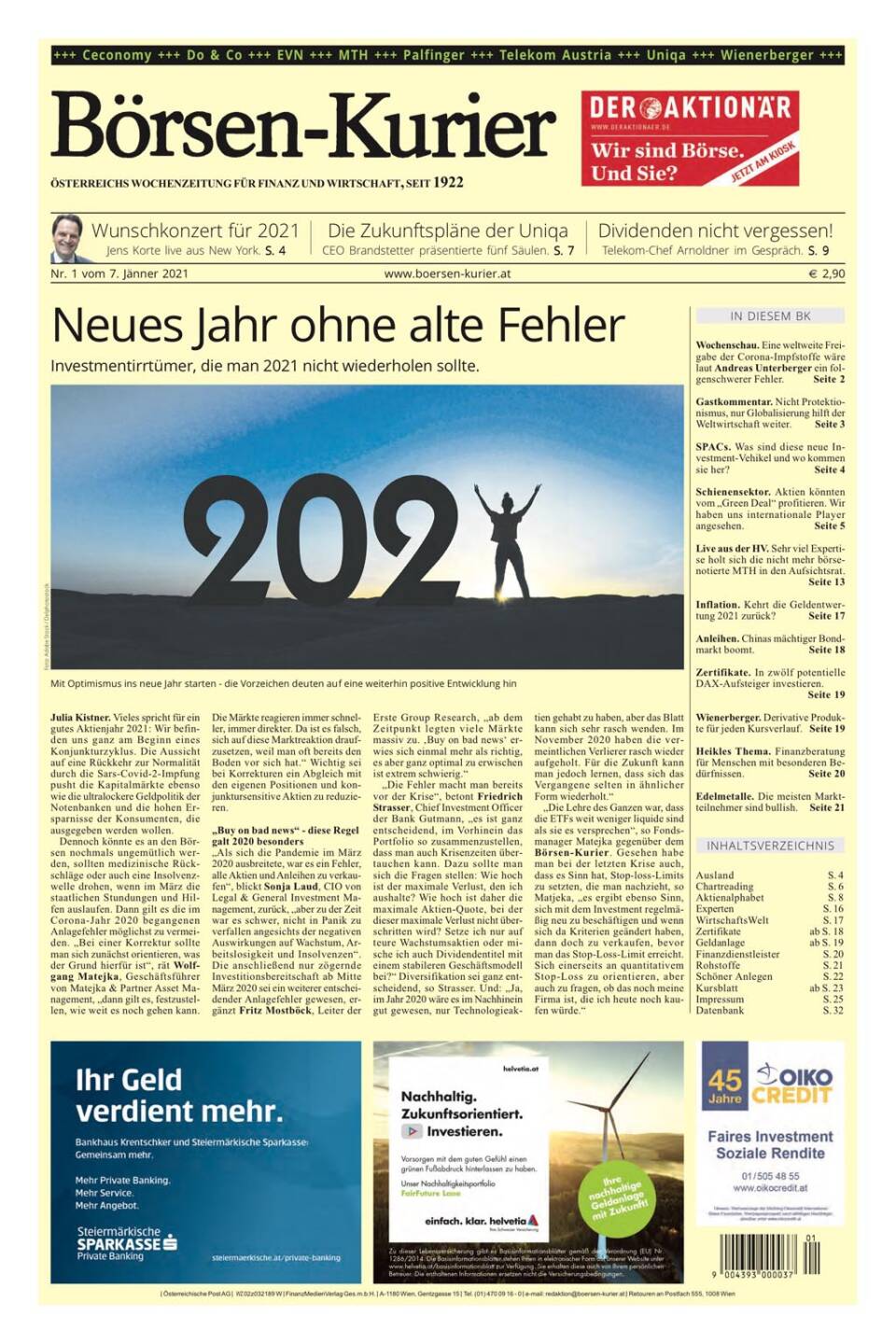 Aus dem Winterschlaf zurück ... Ausgabe Nummer 1 des Jahres 2021!