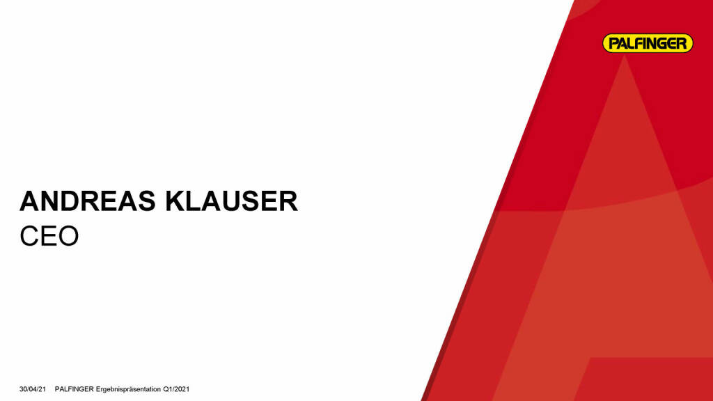 Palfinger - Andreas Klauser CEO (03.05.2021) 