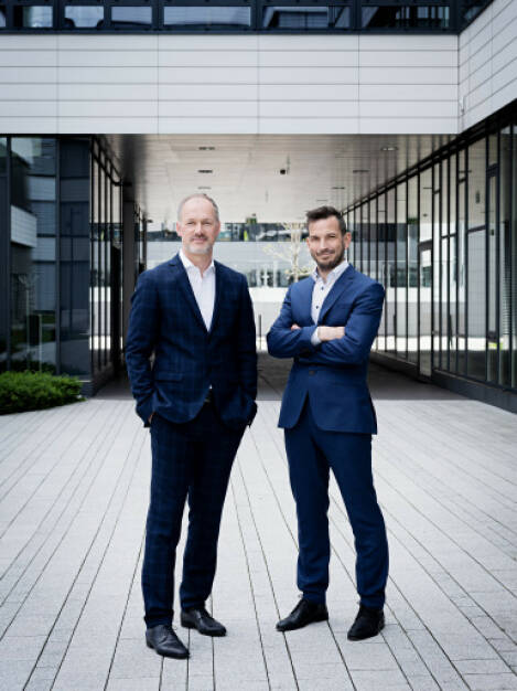 Das neue ACP Geschäftsführerduo in Wien: Wolfgang Burda (l.) mit Edwin Klinglhuber (r.), Edwin Klinglhuber steigt im Unternehmen auf und besetzt ab sofort neben dem bisherigen Alleingeschäftsführer Wolfgang Burda den zweiten ACP Chefsessel in Wien; Credit: ACP, © Aussender (04.05.2021) 