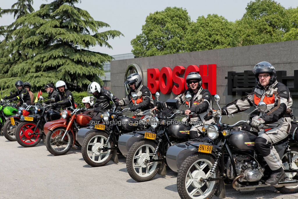 Frank Eichel (Bosch) reist 20.000 km mit dem Motorrad zum neuen Arbeitsplatz, von Wuxi in China nach Jihlava in Tschechien (Bild: Bosch), © beigestellt (05.08.2013) 