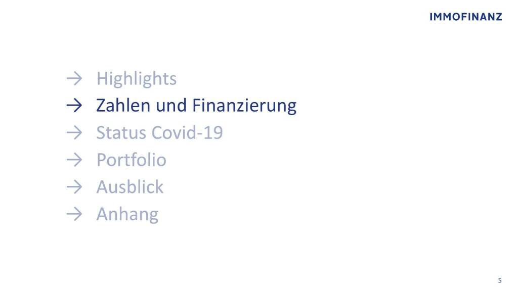 Immofinanz - Zahlen und Finanzierung  (09.05.2021) 