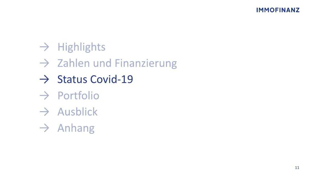 Immofinanz - Status Covid-19 (09.05.2021) 
