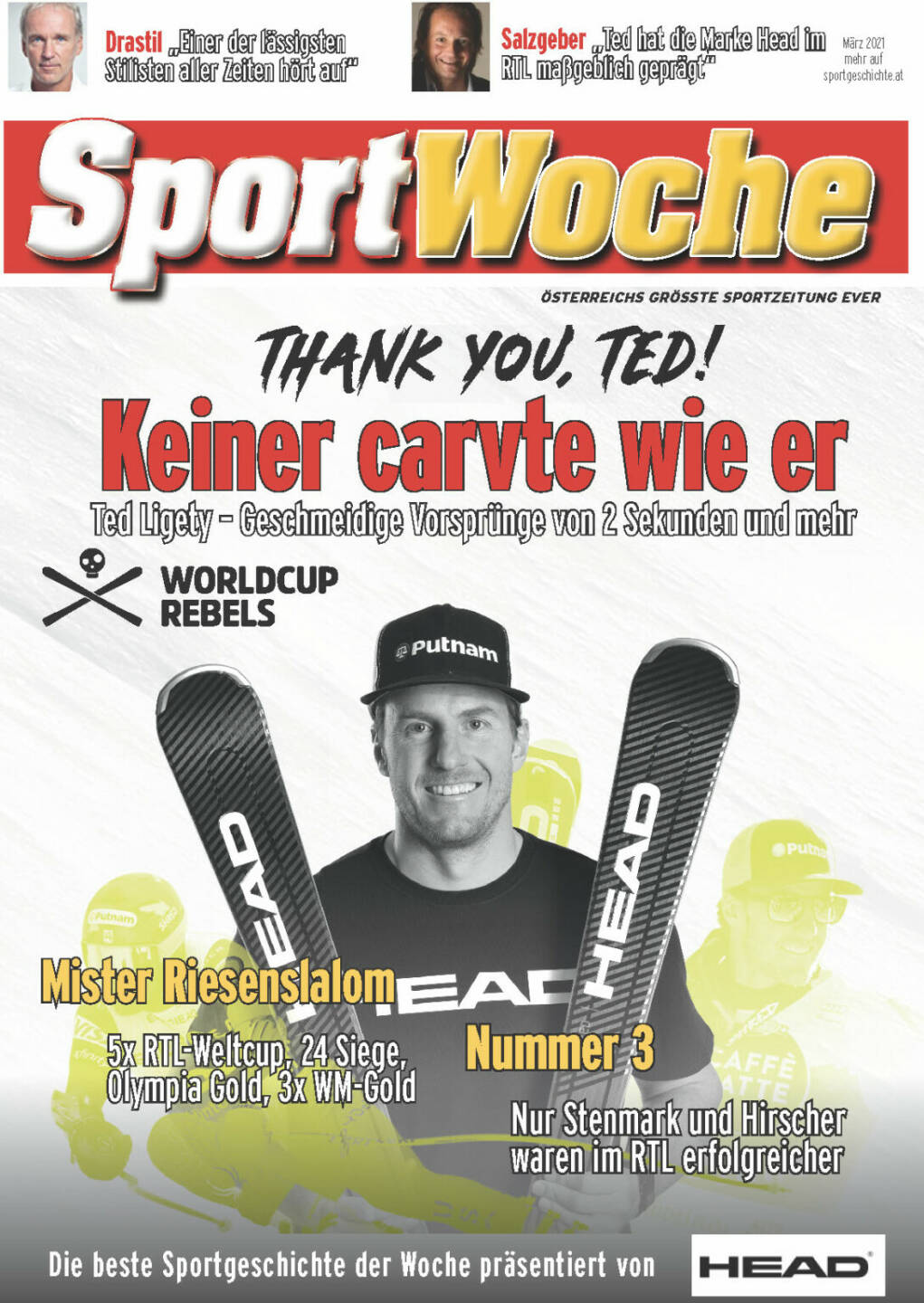 Ted Ligety, Presenter: Head