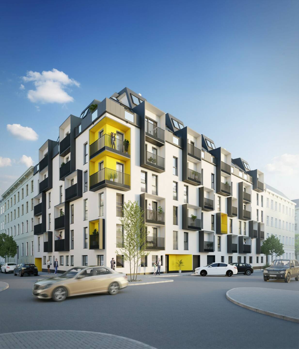 3SI Immogroup: 67 Neubauwohnungen: Spatenstich in Albrechtskreithgasse 32, Fotocredit:3SI Immogroup | Architekt Peter Steininger