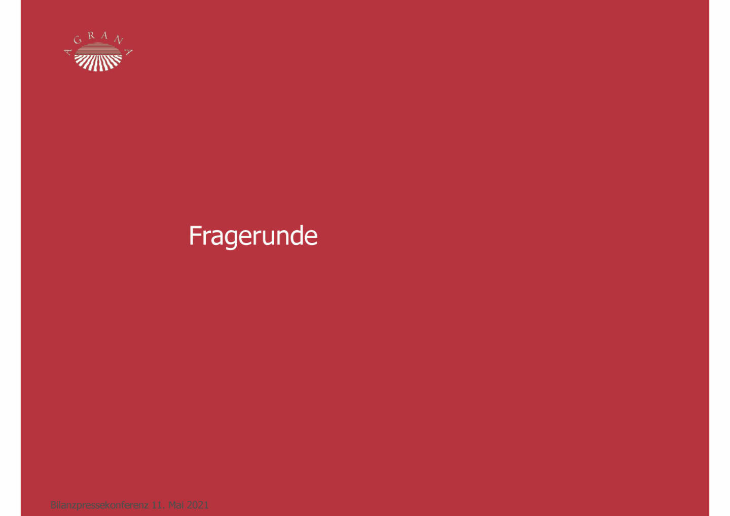 Agrana - Fragerunde