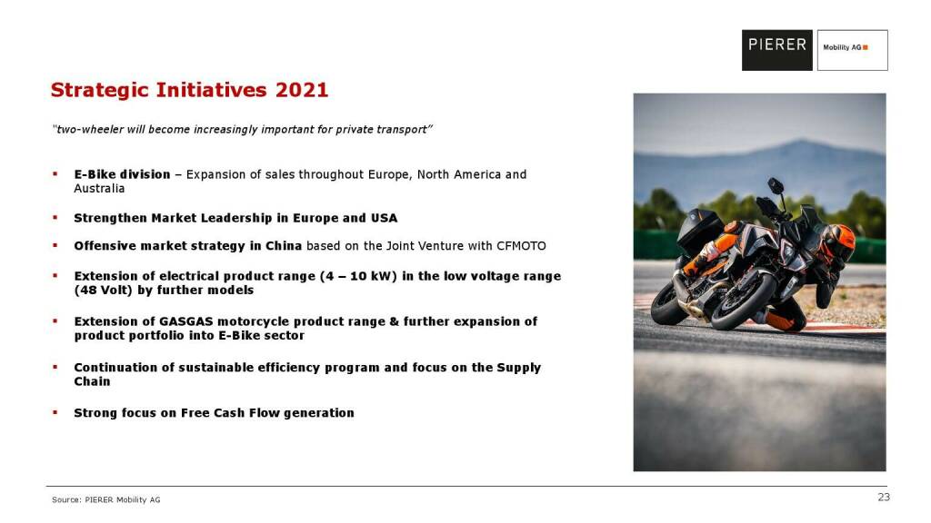 Pierer Mobility - Strategic initiatives 2021 (20.05.2021) 