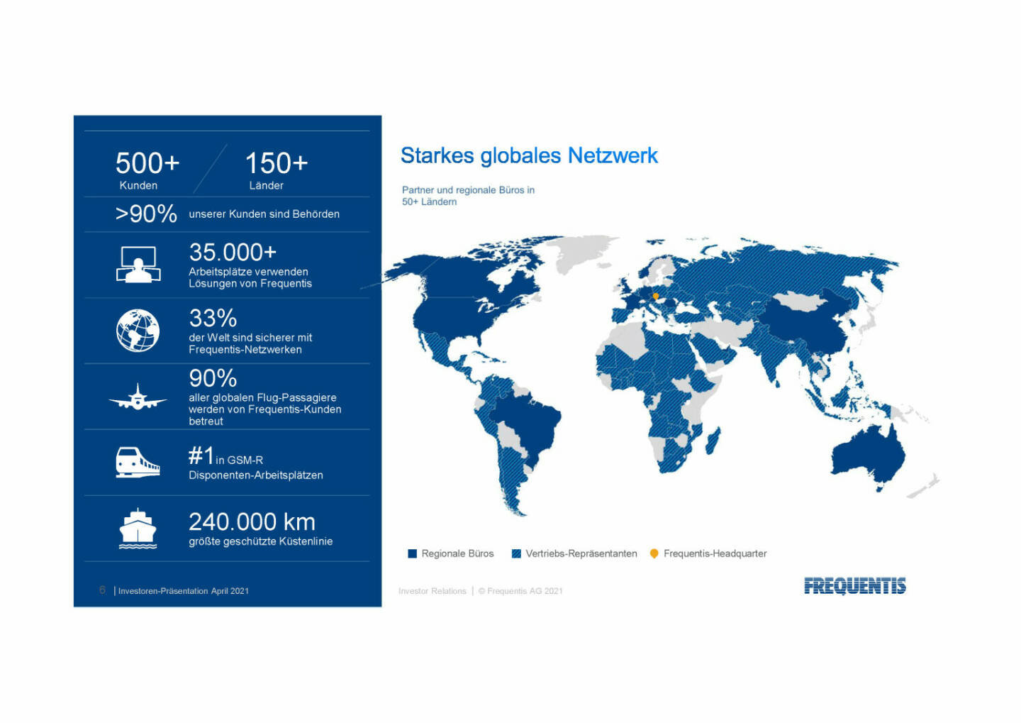 Frequentis - starkes globales Netzwerk